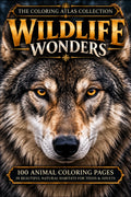 Wild life wonders 100 page animal coloring book